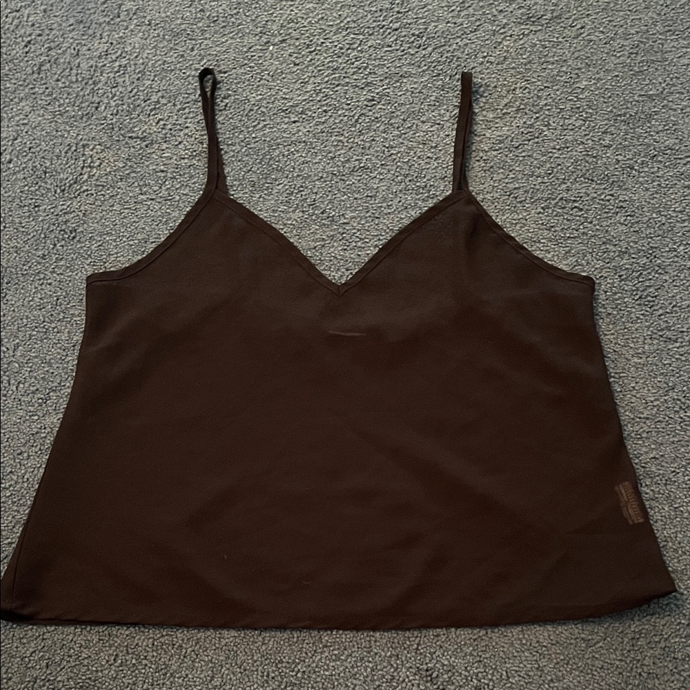 Black Sheer Spaghetti Strap Top
